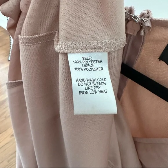 Lulu’s Dearly Loved Blush Pink Flutter Sleeve Maxi Dress Bridesmaids - Picture 11 of 11